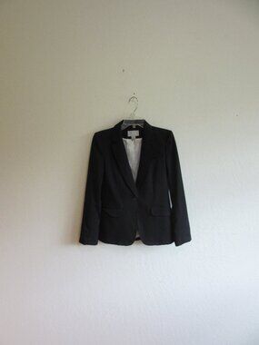 H&M Black Size 4 Blazer Business Lined Jacket